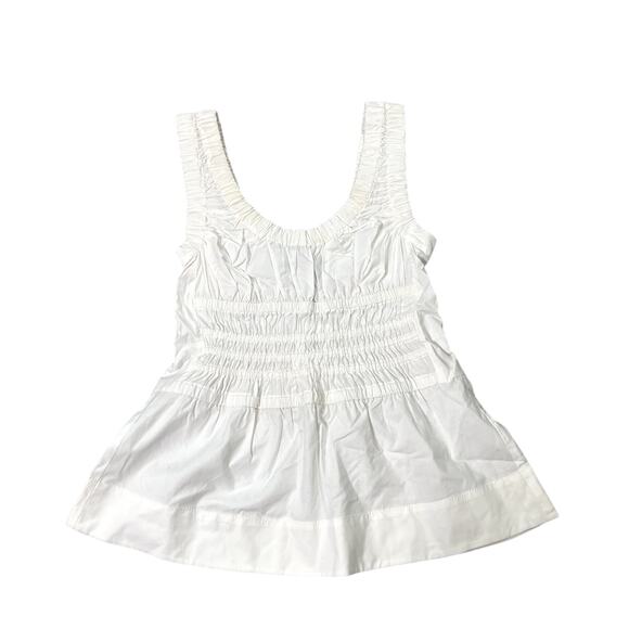 Proenza Schouler White Label Gathered Tank Top Sz 6 - Picture 2 of 7